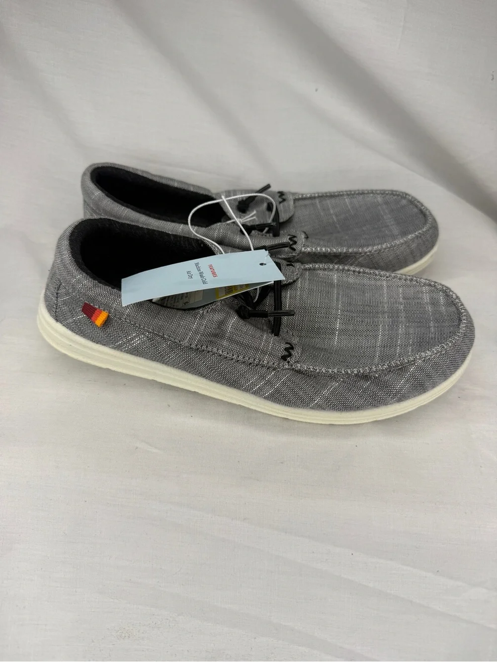 Cat & Jack Gray Boys Briar Slip-On Canvas Boat Shoes